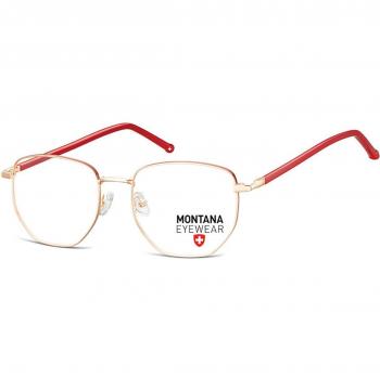 Montana Eyewear MM588 MM588A Armazones para Hombre Dorados con lentes recetados de 53 mm