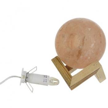 Lámpara de mesa DKD Home Decor Acacia Marrón y Rosa 15W 220V 15x15x20 cm