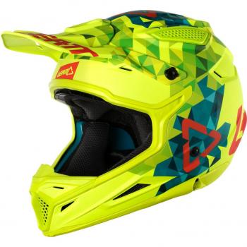 Casco de Motocross Leatt GPX 4.5 V22 - Azul Amarillo - Talla XL