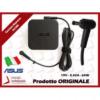 Adaptador de corriente Asus 65W 19V 3-Pin para portátil - Alta calidad y eficiente, color negro