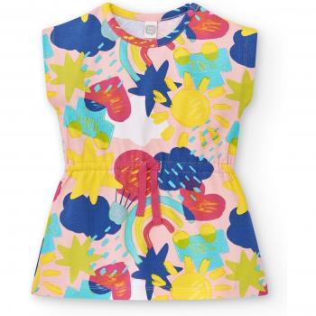 Tuc Tuc - Vestido de bebé niña estampado con cintura ajustable