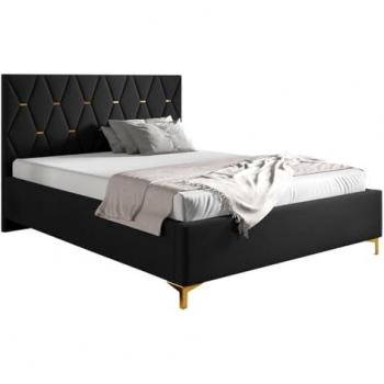 Cama Doble Baltimore 192 con Tapiz Manila 18 y Somieres, 160x200 cm, Dimensiones: 178x222x122 cm