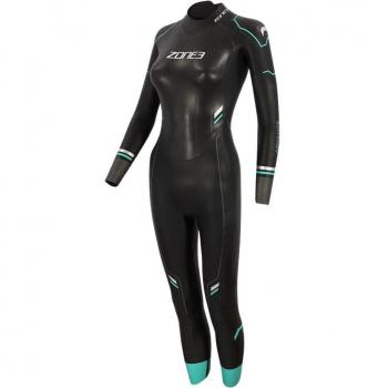 Traje Neopreno Zone3 Advance Mujer Negro Azul Talla M
