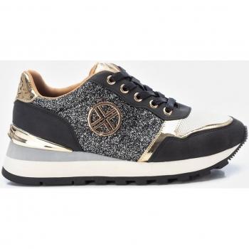 Zapatillas deportivas Xti 141112 para mujer en color negro con cierre de cordón - Calzado cómodo y versátil para primavera/verano