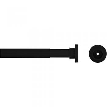 Barra telescópica para cortina de ducha Sealskin, color negro, 80-130 cm
