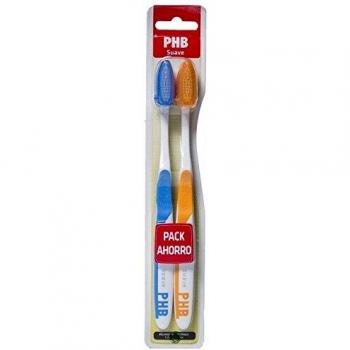 Dúo de Cepillos Dentales PHB Plus Suave para Adultos
