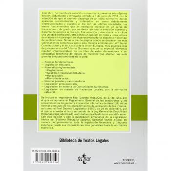 Leyes Generales Del Ordenamiento Financiero Y Tributario Español - 7ª Edición