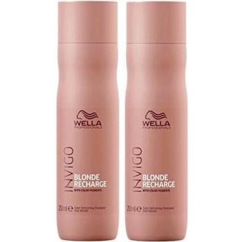 Wella Professionals Colour Recharge Cool Blonde Shampoo Invigo, Pack of 3 x 250 ml = 750ml