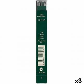 Recambio de mina Faber-Castell 6B 3,15 mm (Paquete de 3 Unidades)