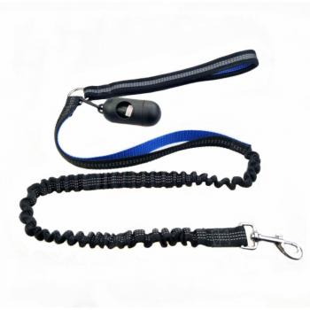 DXABLE Correa del perro con bolsa de residuos Dispensador - Grueso acolchado doble Tiradores y 100% nylon
