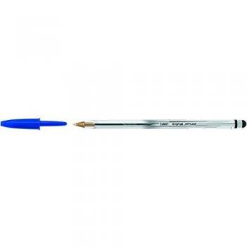 Bic - Bolígrafo de cristal punta fina, color azul