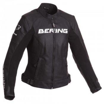 Bering Moto Chaquetas Lady Sawyer, Negro/Blanco, tamaño 44 