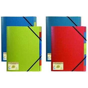 Carpeta Clasificadora Exacompta A4 8 Divisiones Polipropileno Azul