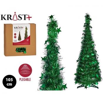 Árbol de Navidad 105 cm con espumillón 90669