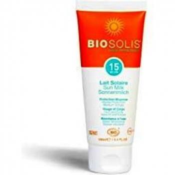 Bio Solis - Leche solar Facial y Corporal SPF15 BioSolis, 100 ml