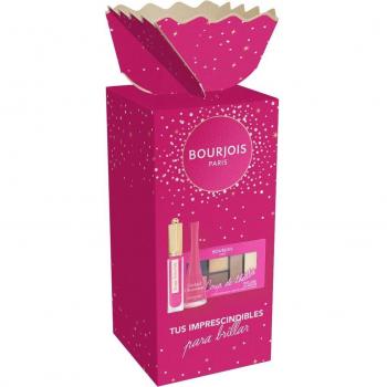 Bourjois Fuchsia Makeup Set: Rouge Velvet Ink Liquid Lipstick, Eyeshadow Palette & Nail Polish