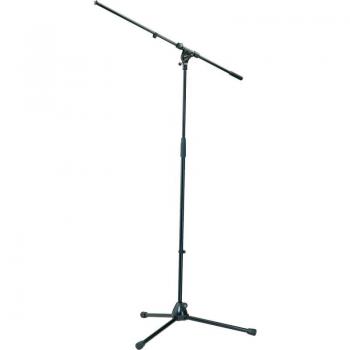 K&M 210/2 Black Boom Microphone Stand - Durable and Adjustable