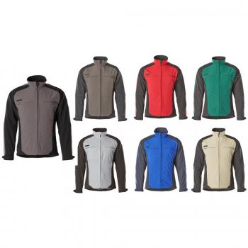 Chaqueta Softshell MASCOT® Dresden Talla L, Roja y Negra