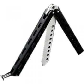 Ardisle Acero Practica Balisong Entrenador de la mariposa Antirrobo Entrenamiento Kit de cuchillo embotado