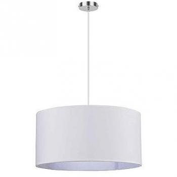 Colgante Chanza 3xE27 Cromo y Blanco 50x50 cm