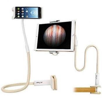 AcTopp Soporte 360º Flexible iPad Tablets 4-12.9 pulgadas Amarillo