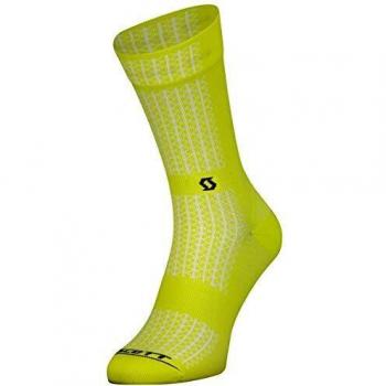 Calcetines Scott Performance Crew para Hombre Amarillo Neón 45-47