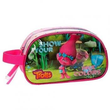 Trolls True Colors Neceser de Viaje, 24 cm, 3.36 litros, Multicolor