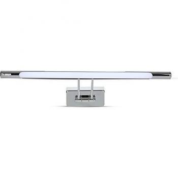 Lámpara LED de Pared V-Tac 12W para Espejo y Cuadros, Acabado Cromado, 640mm, 3000K