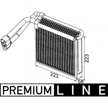 Evaporador de aire acondicionado BEHR MAHLE AE 98 000P / MAHLE ORIGINAL AE 98 000P