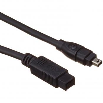 Cable FireWire 1 metro 9 pines macho a 4 pines macho, transferencia de datos 800 Mbps