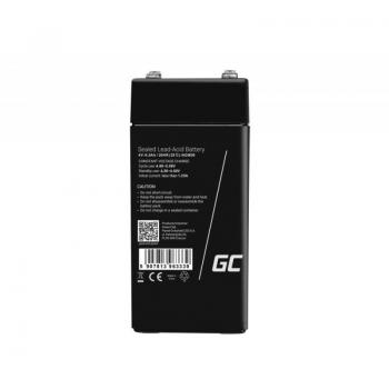 Batería Green Cell AGM VRLA 4V 4.5Ah - Recargable y sellada de plomo ácido con tecnología AGM de 4500 mAh