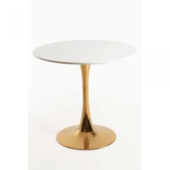 Mesa Kolio 90 cm Golden - Sencillez y elegancia a partes iguales, color blanco