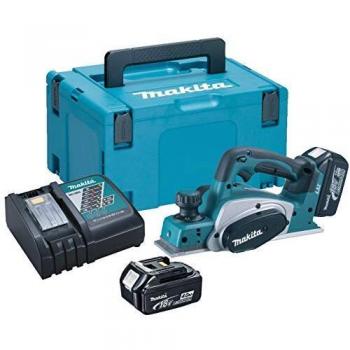 MAKITA DKP180RMJ Cepillo, 18 V, Negro, Azul, Plata, 82mm