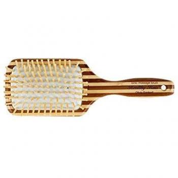 Olivia Garden Bamboo Touch Flat Brush for Hair and Scalp L 1 pc