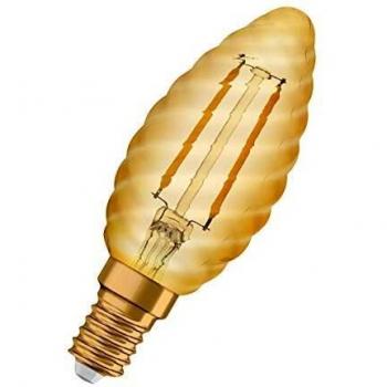 Bombilla LED E14 Vintage 1906 Dorada 2.5W 220lm Luz Extra Cálida