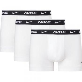 Nike Everyday Cotton Stretch Trunk Boxer Shorts 3 Pack Men White Size M