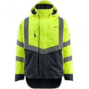 Chaqueta Unisex Harlow de Alta Visibilidad en Amarillo y Negro Azul, Talla S, con Forro Externo Safe Supreme 15501