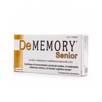 DeMemory Senior - Suplemento Alimenticio para el Cuidado del Cerebro y la Memoria, 60 Cápsulas