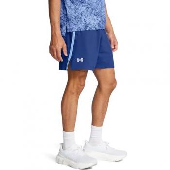 Under Armour Pantalones Cortos Launch 7 pulgadas para hombre, color Tech Blue / Horizon Blue / Reflectante, tamaño X-Large