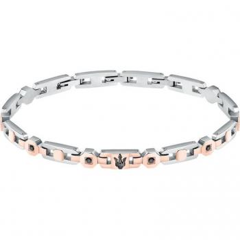 Pulsera Maserati Varis de acero plateada