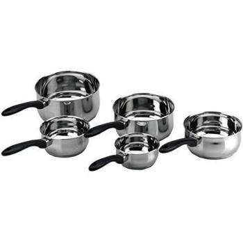Lacor - 14205 - Lote 5 Cazos Recto GarInox 12-14-16-18-20 cm Inox.