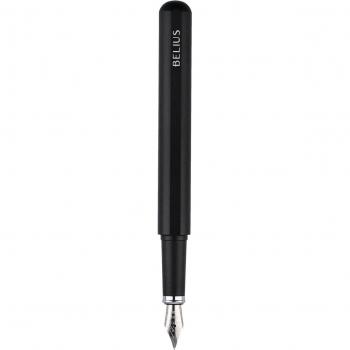 Pluma y funda de similpiel Belius Space B color minimalista negro tinta azul caja de diseño