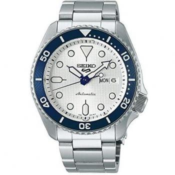 Seiko 5 Sports Men's Automatic Watch - 140th Anniversary Limited Edition, White Dial, Stainless Steel Bracelet