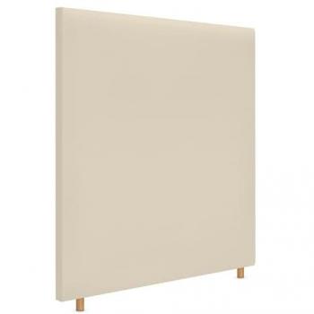 Cabecero Tapizado de Polipiel Liso Hasta el Suelo 110x120cm Vainilla para Cama de 105 cm
