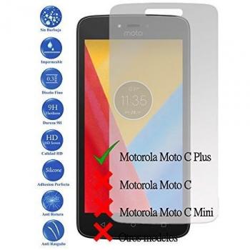 Todotumovil Protector de Pantalla Motorola Moto C Plus 4G 5.0 de Cristal Templado Vidrio 9H para movil