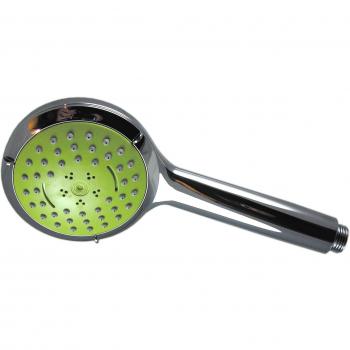 Bricoperl - Valaxa 2 wtf dc 9 vx-ii cabezal de ducha de mano eco 3 chorros antical 9 l/min cromo/verde
