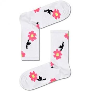 Calcetines Unisex 3/4 Crew Pixle Flower Talla 41-46 - Estampado Único y Tejido Suave