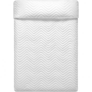 Colcha Acolchada Arista Blanca de Algodón 100% - 270x260 cm (cama 180) - Fabricada en España