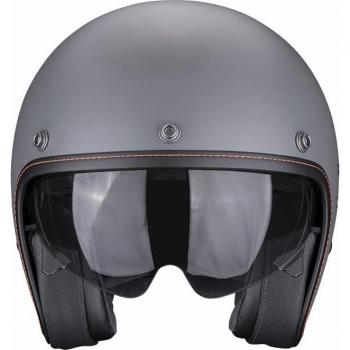 Casco Jet SCORPION Belfast Evo gris cemento mate, tamaño XL
