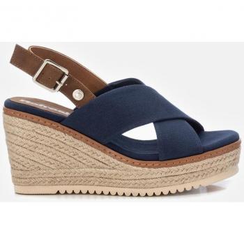 Sandalia de cuña Refresh 171542 Azul Marino con Hebilla